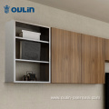 Fashion high gloss double color modern bedroom wardrobes